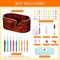 66 Pack Crochet Kit -Large Yarn Bowls for Crocheting,Crochet Storage (Include 9 Sizes Crochet Hook Set)